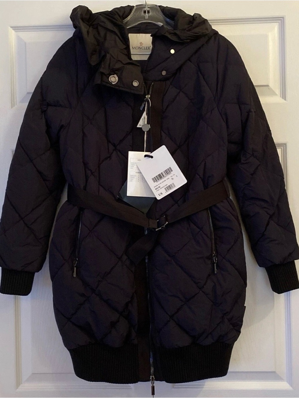 Moncler Navy Mouche Giubbotto Puffer Jacket Size 0